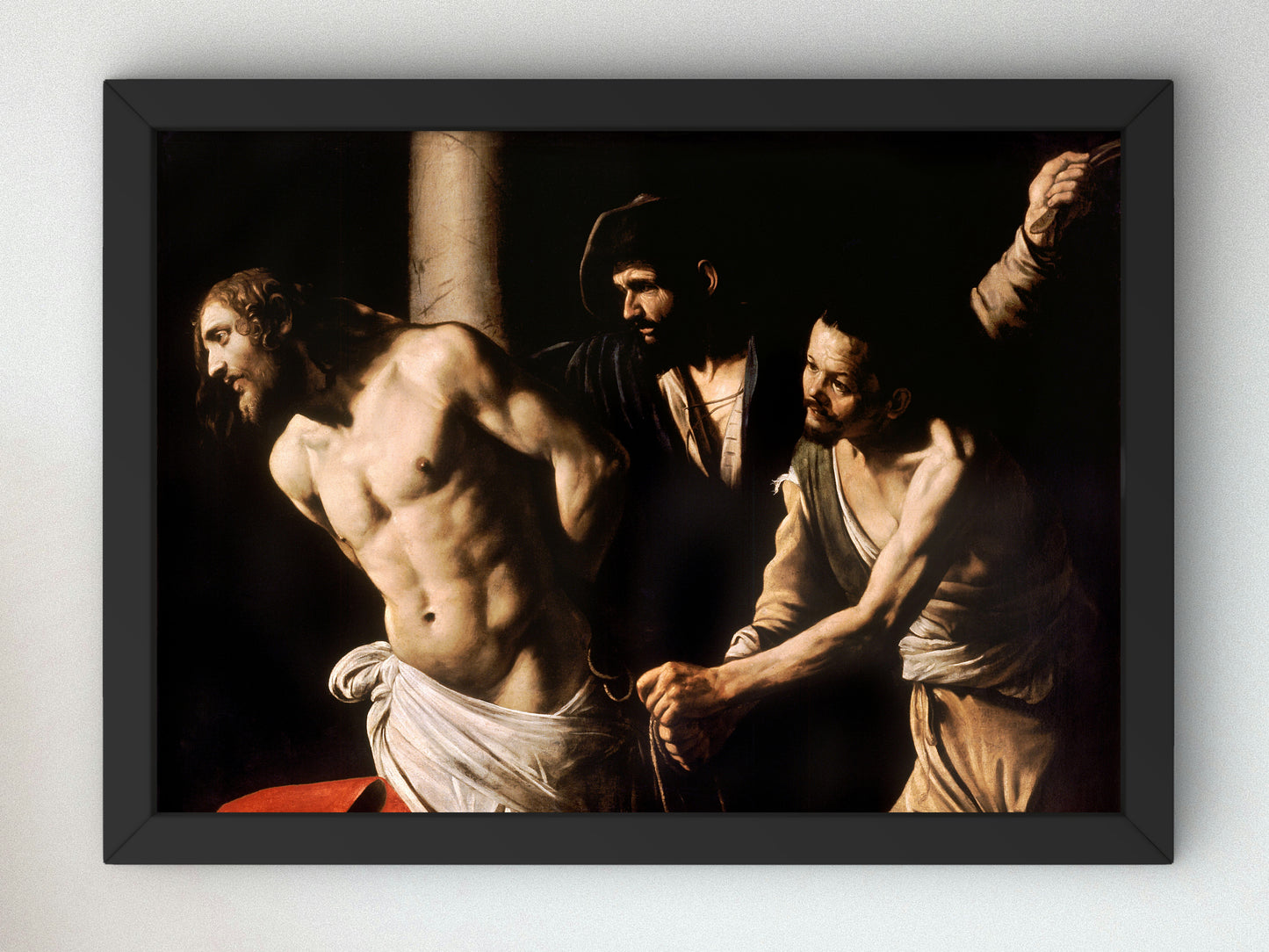 Christ at the Column by Caravaggio 1607, Wall Art Print, Fine Art Reproduction, Museum Quality Decor, Poster