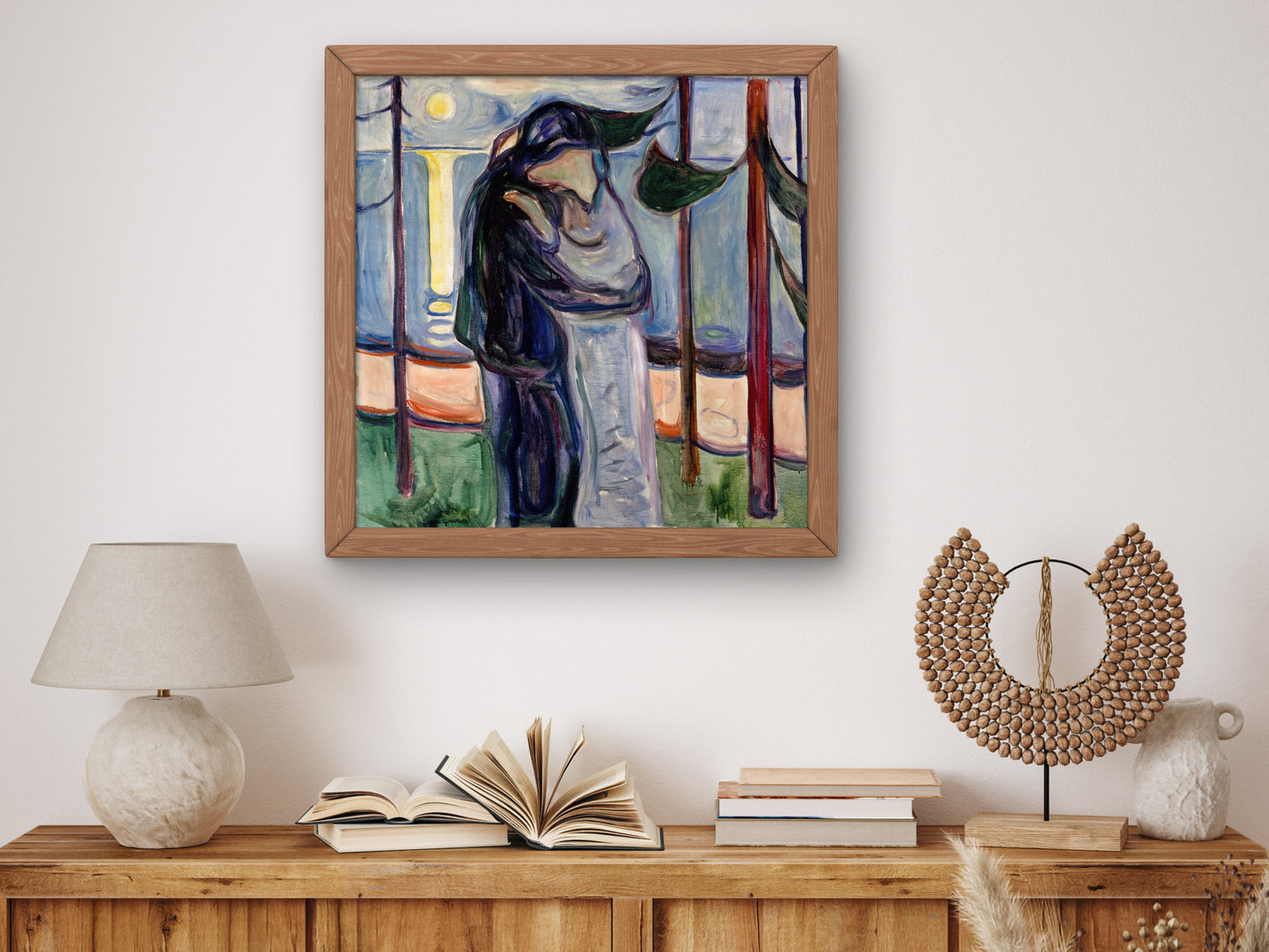 Kiss on the Beach by Edvard Munch 1921, Wall Art Print, Fine Art Reproduction, Museum Quality Decor, Poster
