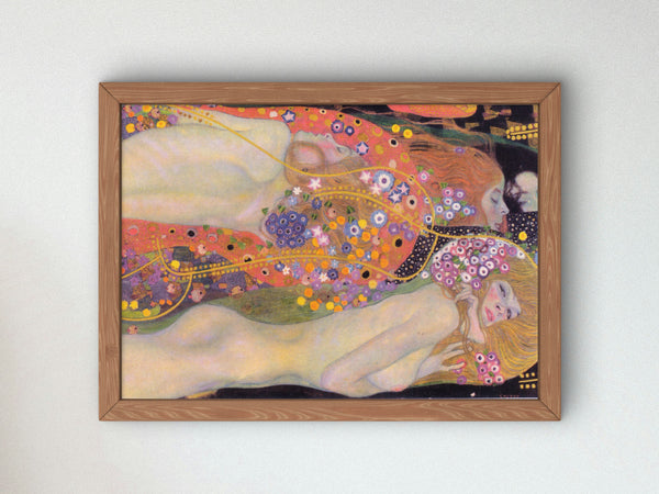 Water Serpents II by Gustav Klimt 1907, Wall Art Print, Fine Art Reproduction, Museum Quality Decor, Poster