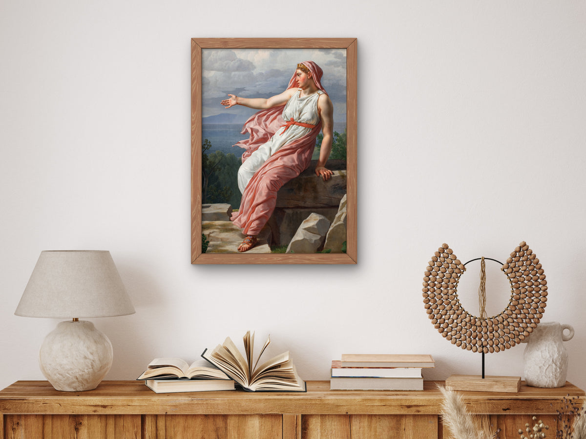 Alcyone's Farewell to Her Husband by Christoffer Wilhelm Eckersberg 1813, Wall Art Print, Fine Art Reproduction, Museum Quality Decor