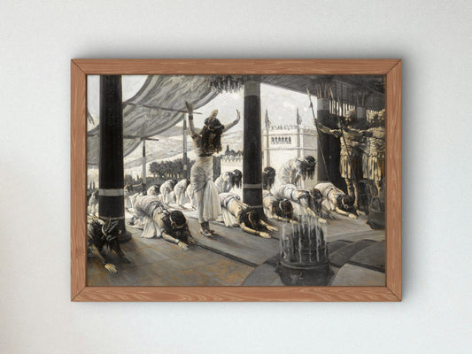 The Queen of Sheba Visits Solomon by James Tissot, Wall Art Print, Fine Art Reproduction, Museum Quality Decor, Poster