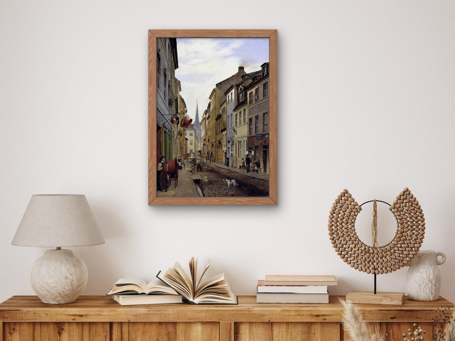 Parocialstrasse by Eduard Gaertner 1831, Wall Art Print, Fine Art Reproduction, Museum Quality Decor, Poster
