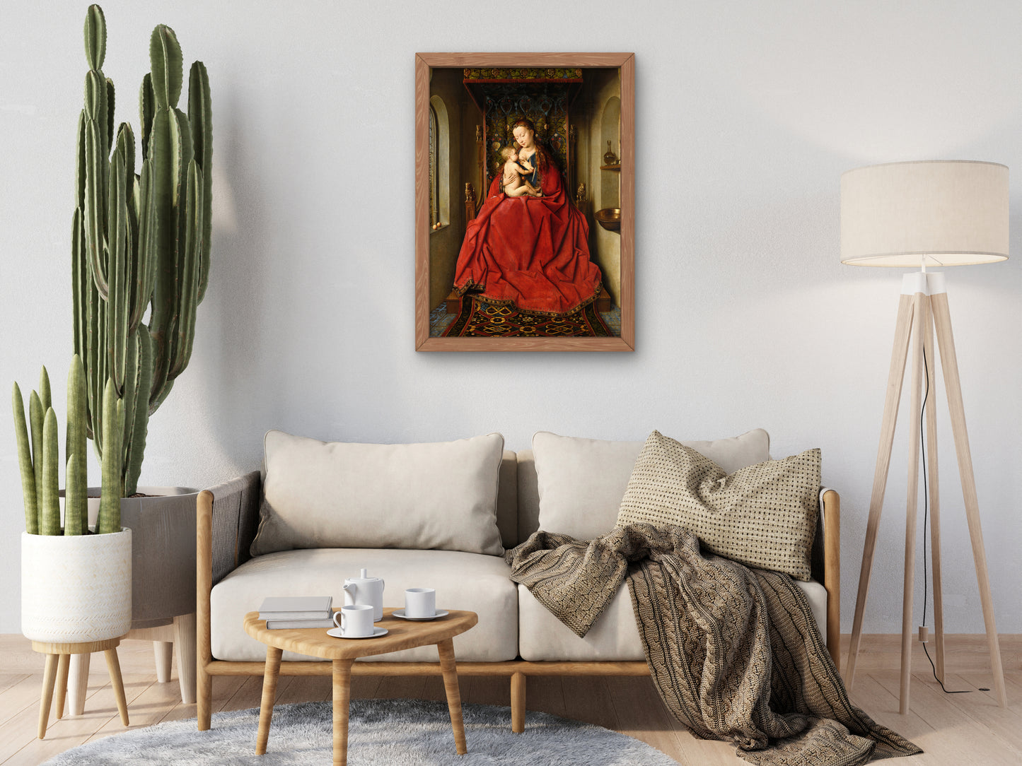 Lucca Madonna by Jan van Eyck 1435, Wall Art Print, Fine Art Reproduction, Museum Quality Decor, Poster