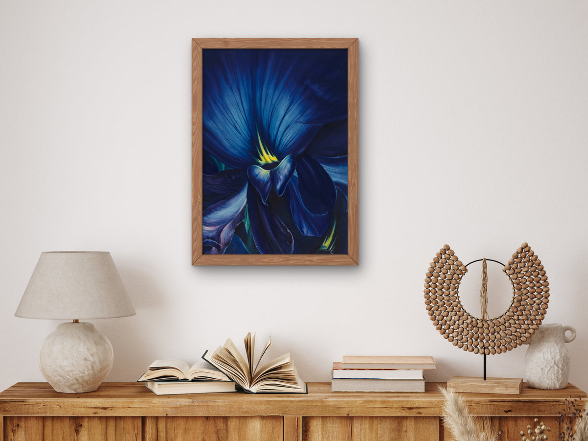 Chinese Delphinium by Leon Carroll, Wall Art Print, Fine Art Reproduction, Museum Quality Decor, Poster