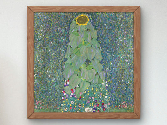 Sunflowers by Gustav Klimt 1883, Wall Art Print, Fine Art Reproduction, Museum Quality Decor, Poster