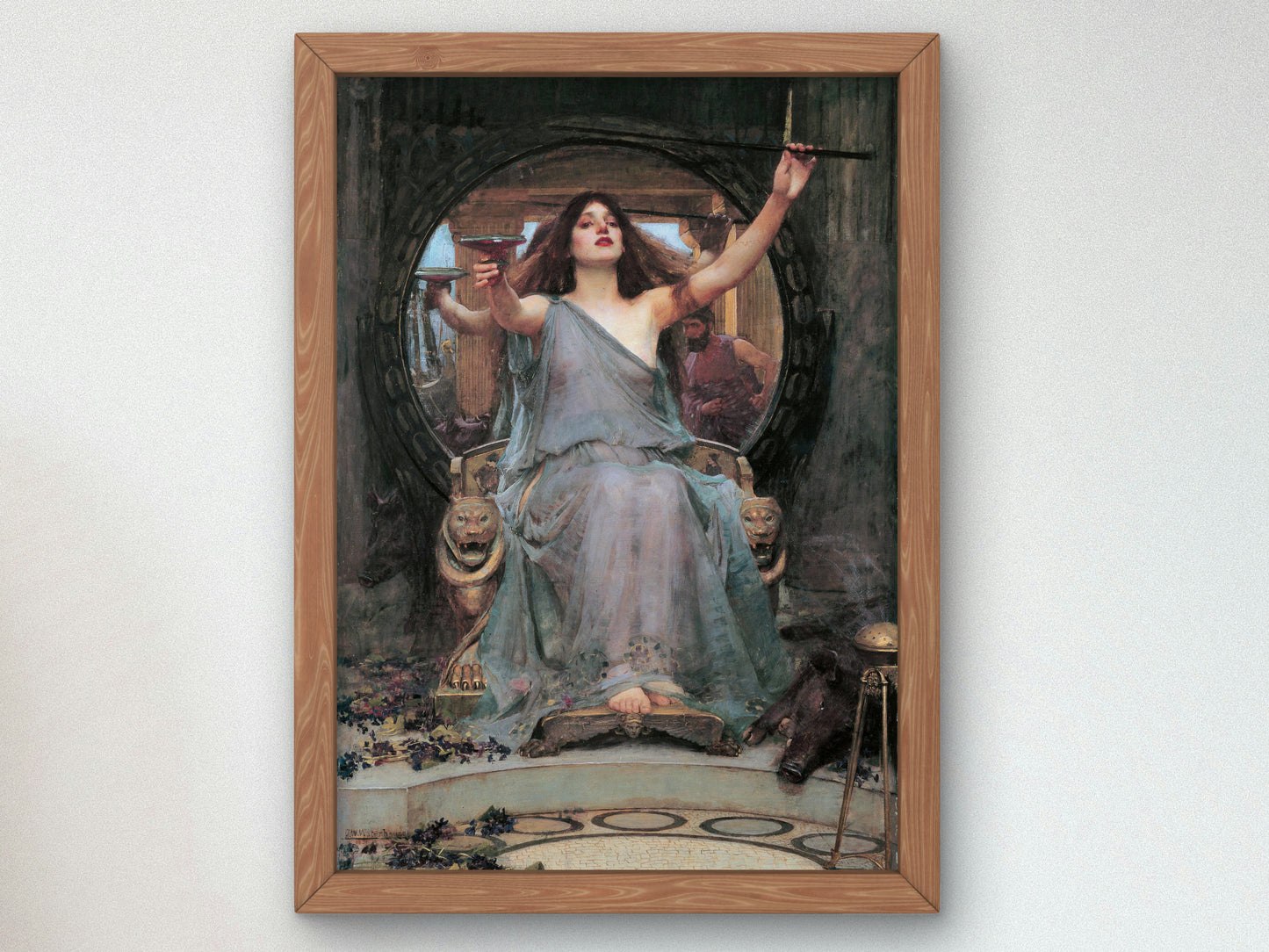 Circe Offering the Cup to Odysseus by John William Waterhouse 1891, Wall Art Print, Fine Art Reproduction, Museum Quality Decor, Poster