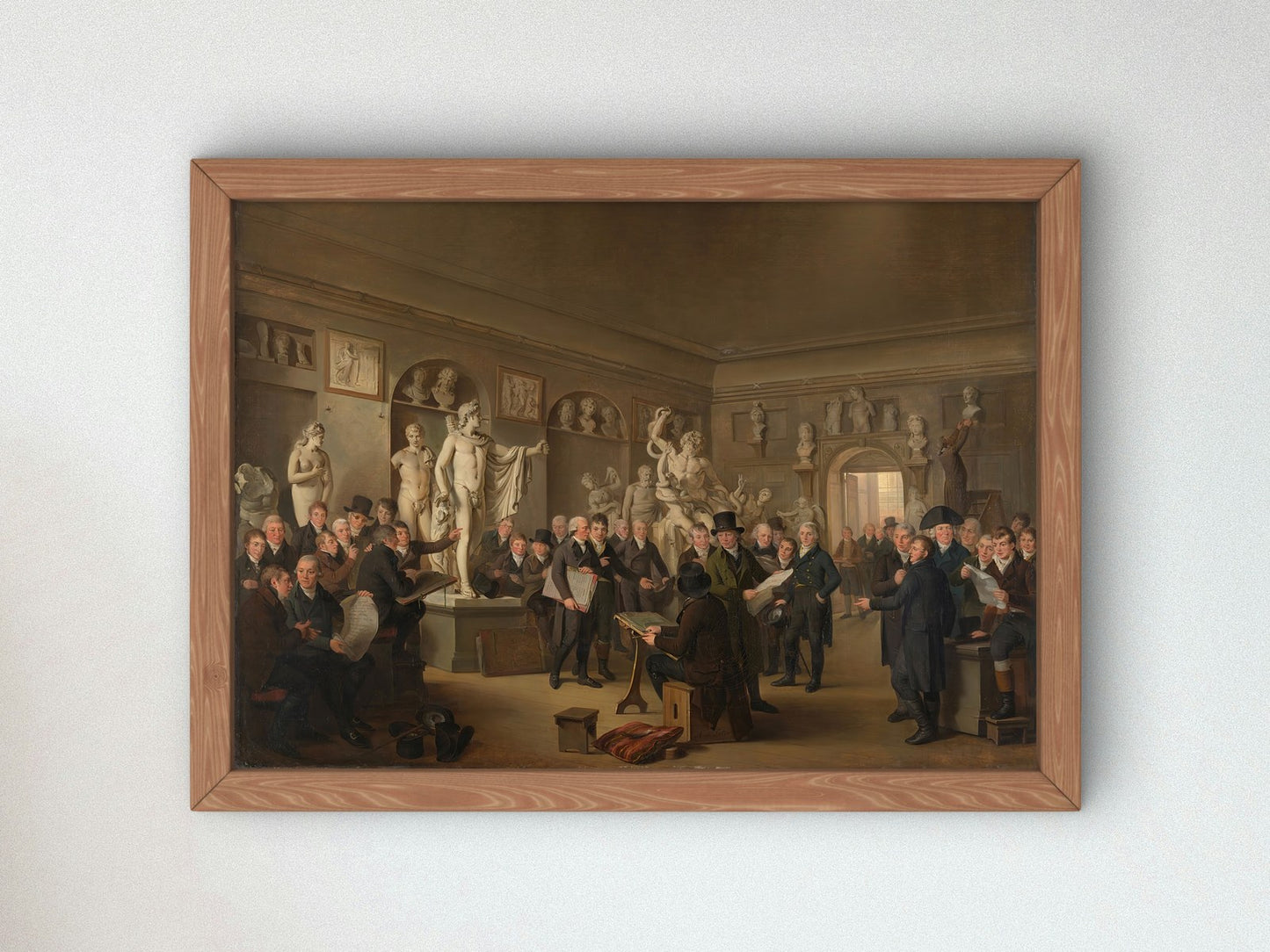 The Sculpture Gallery of the Felix Meritis Society by Adriaan de Lelie 1806, Wall Art Print, Fine Art Reproduction, Museum Quality Decor