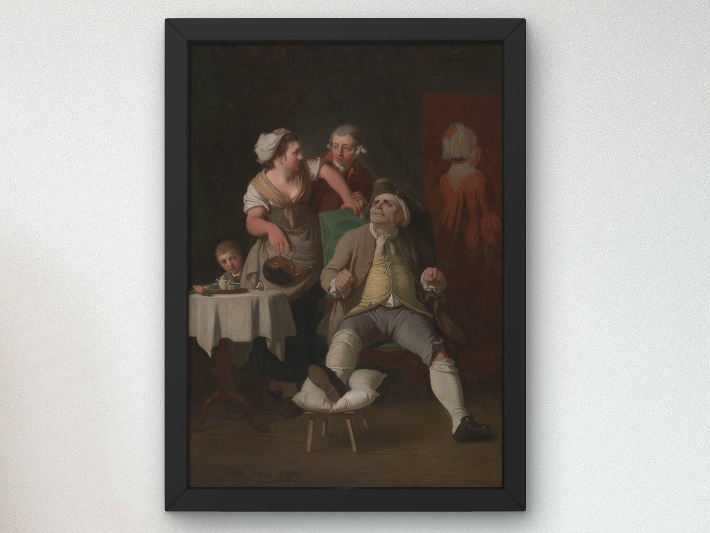 The Profligate Punished by Neglect by Edward Penny 1774, Wall Art Print, Fine Art Reproduction, Museum Quality Decor, Poster
