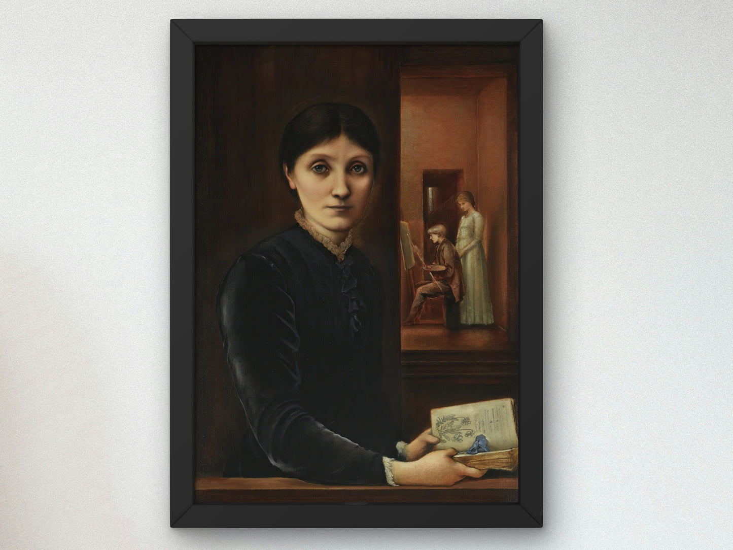 Portrait of Georgiana by Edward Coley Burne Jones 1870, Wall Art Print, Fine Art Reproduction, Museum Quality Decor, Poster