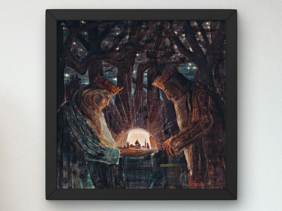 Fairy Tale by Mikalojus Konstantinas Čiurlionis 1909, Wall Art Print, Fine Art Reproduction, Museum Quality Decor, Poster