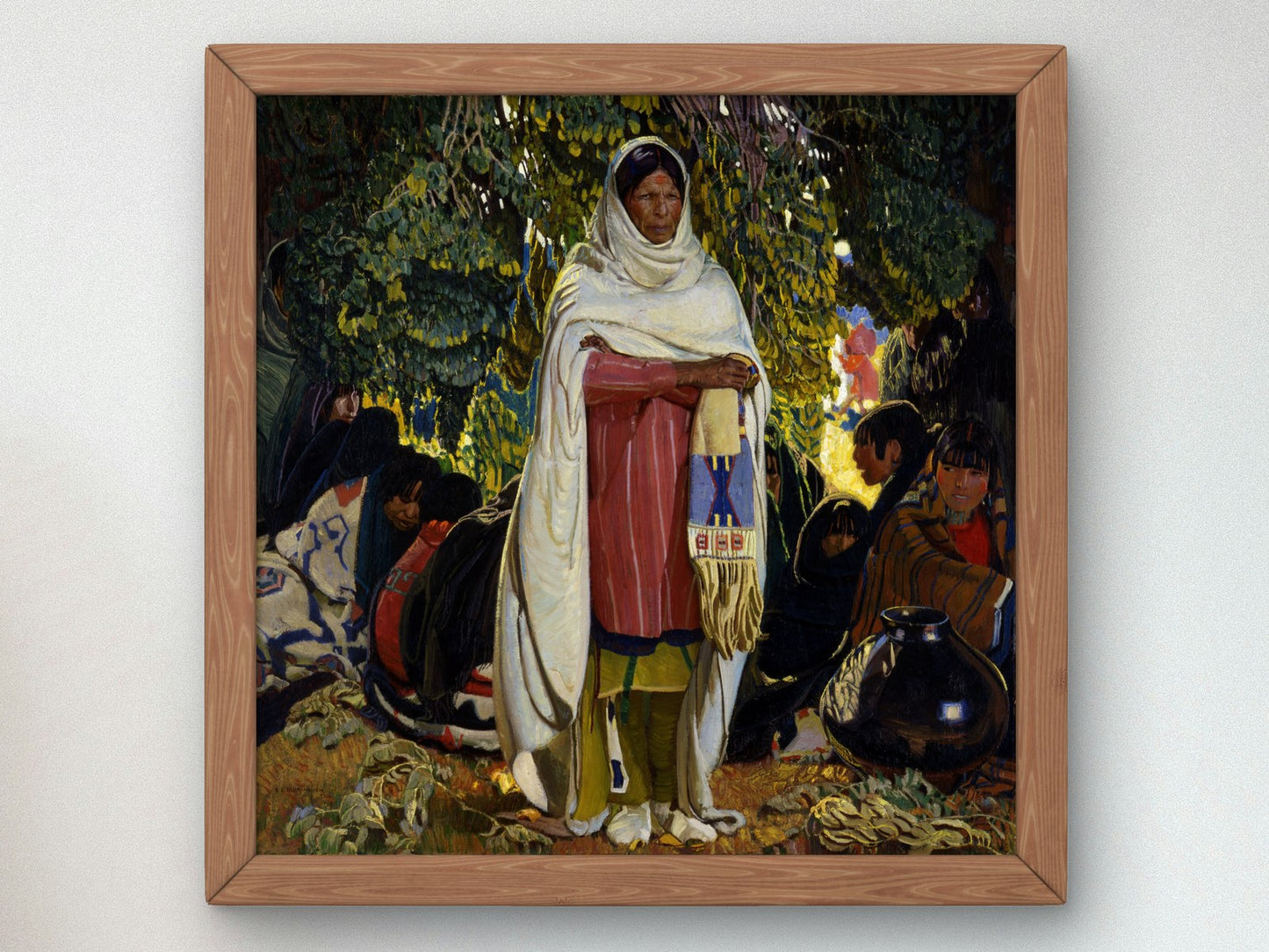 The Gift by Ernest L. Blumenschein 1922, Wall Art Print, Fine Art Reproduction, Museum Quality Decor, Poster
