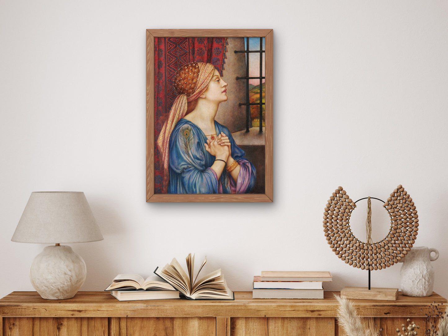 The Prisoner by Evelyn De Morgan 1907, Wall Art Print, Fine Art Reproduction, Museum Quality Decor, Poster