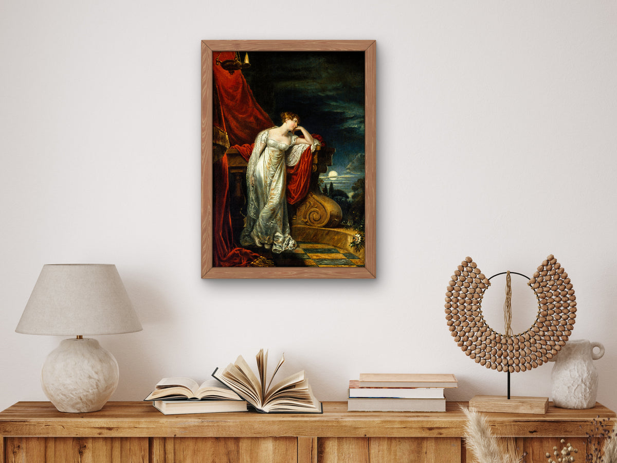 Study for Miss O'Neill as Juliet by George Dawe 1816, Wall Art Print, Fine Art Reproduction, Museum Quality Decor, Poster