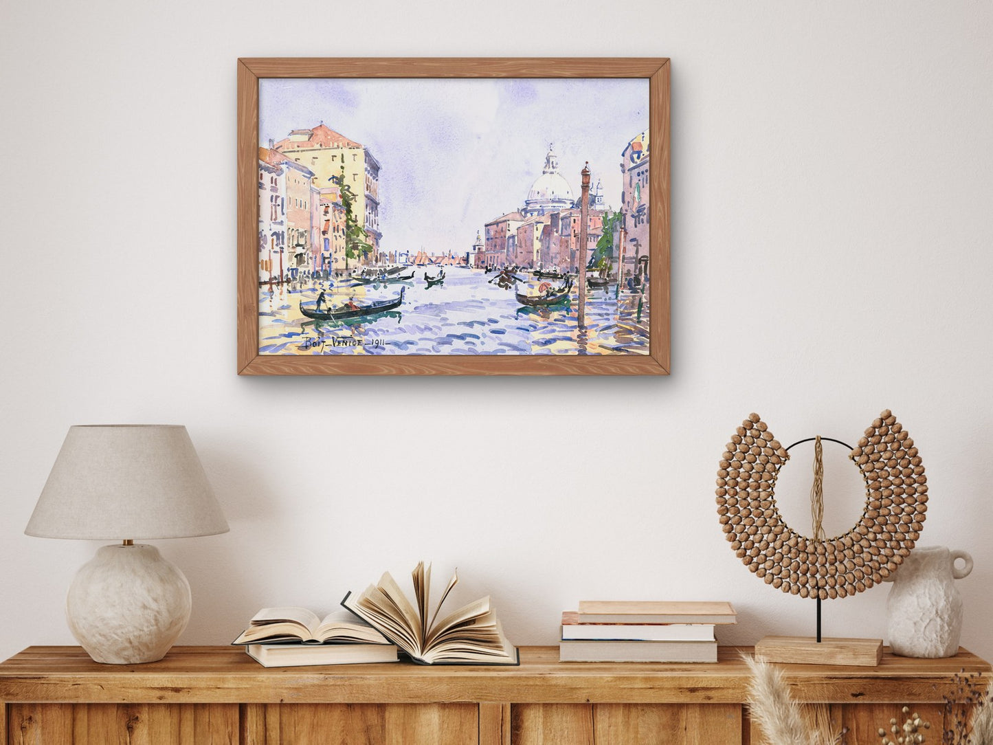 Afternoon on the Grand Canal Venice by Edward Darley Boit 1911, Wall Art Print, Fine Art Reproduction, Museum Quality Decor, Poster