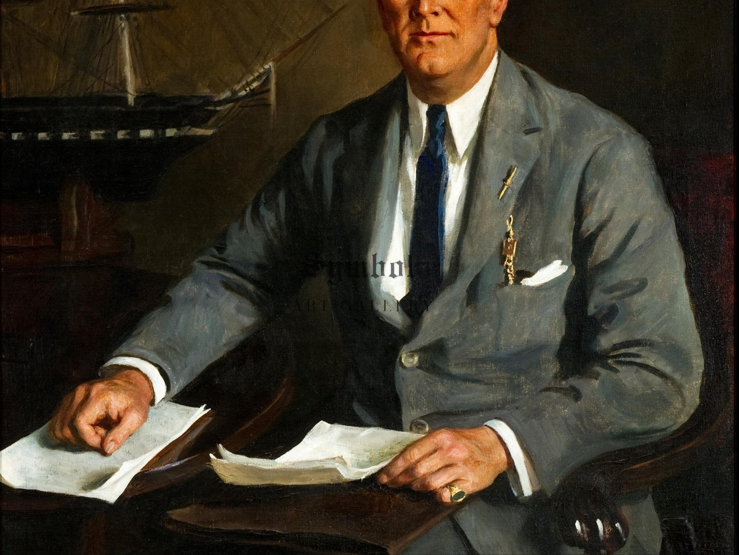 Franklin D. Roosevelt by Ellen Emmet Rand 1932, Wall Art Print, Fine Art Reproduction, Museum Quality Decor, Poster