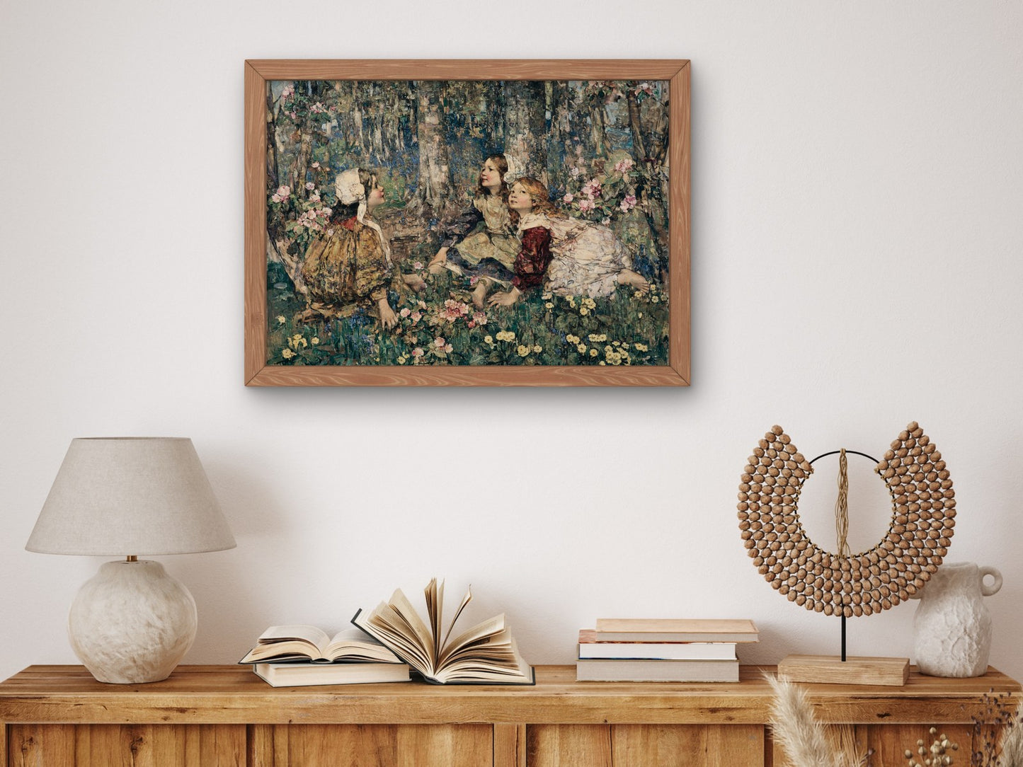 The Music of the Woods by Edward Atkinson Hornel 1906, Wall Art Print, Fine Art Reproduction, Museum Quality Decor, Poster