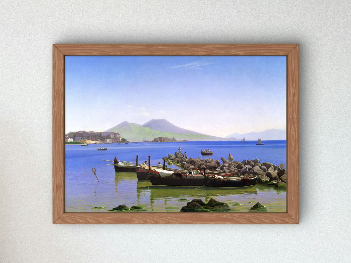 Bay of Naples by Christen Købke 1843, Wall Art Print, Fine Art Reproduction, Museum Quality Decor, Poster