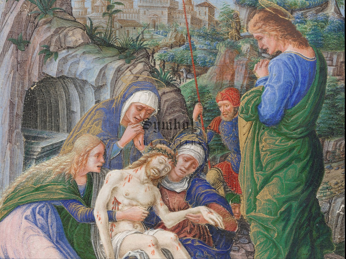 Pieta by Francesco dai Libri 1475, Wall Art Print, Fine Art Reproduction, Museum Quality Decor, Poster