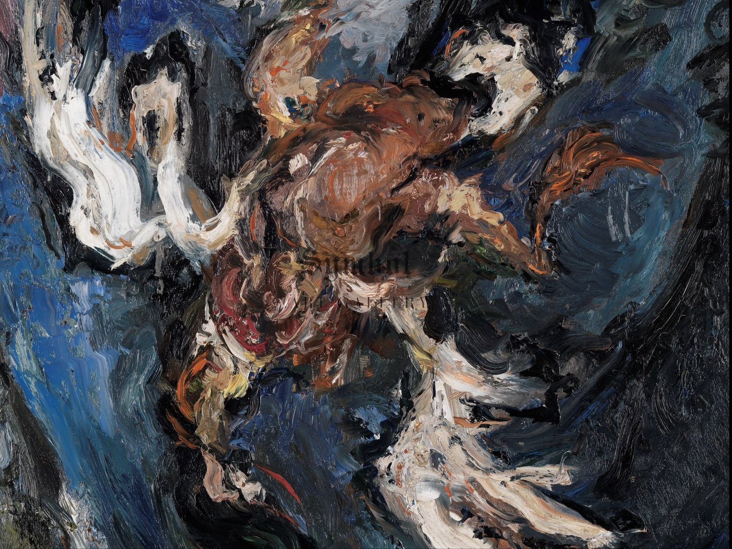 Duck on a Blue Background by Chaïm Soutine 1925, Wall Art Print, Fine Art Reproduction, Museum Quality Decor, Poster