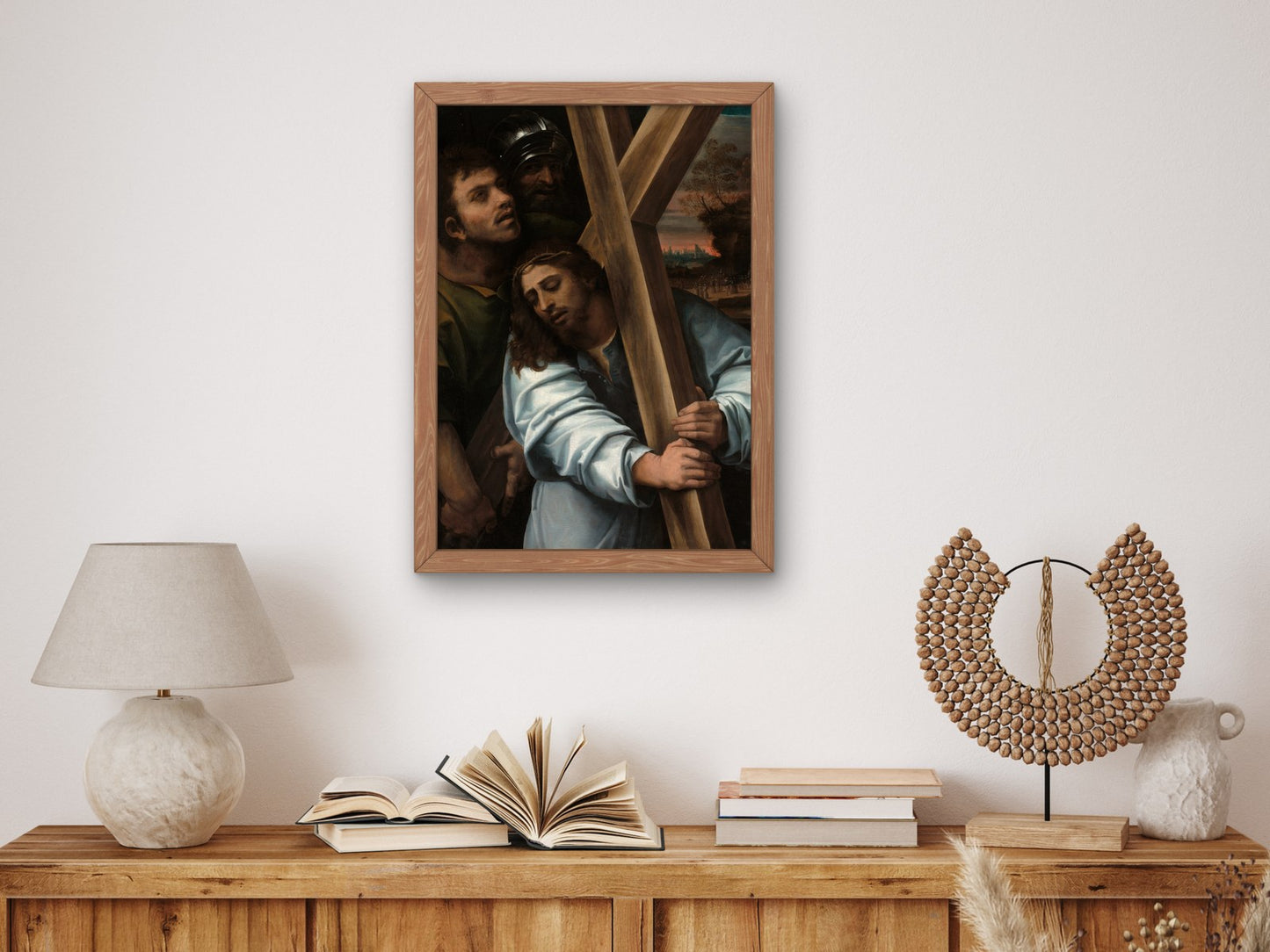 Christ Carrying the Cross by Sebastiano del Piombo 1515, Wall Art Print, Fine Art Reproduction, Museum Quality Decor, Poster
