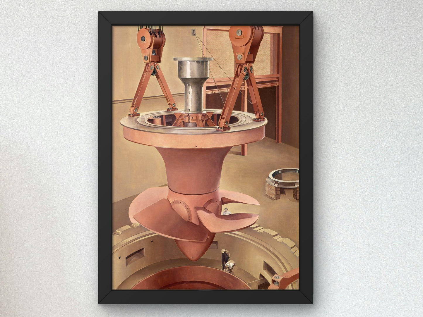 Suspended Power by Charles Sheeler 1939, Wall Art Print, Fine Art Reproduction, Museum Quality Decor, Poster