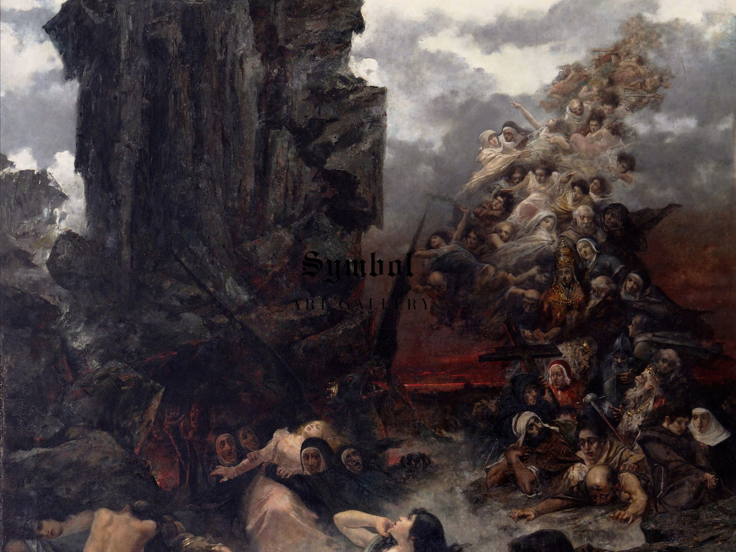 The Vision of Fray Martín by Vicente Nicolau Cotanda 1892, Wall Art Print, Fine Art Reproduction, Museum Quality Decor, Poster