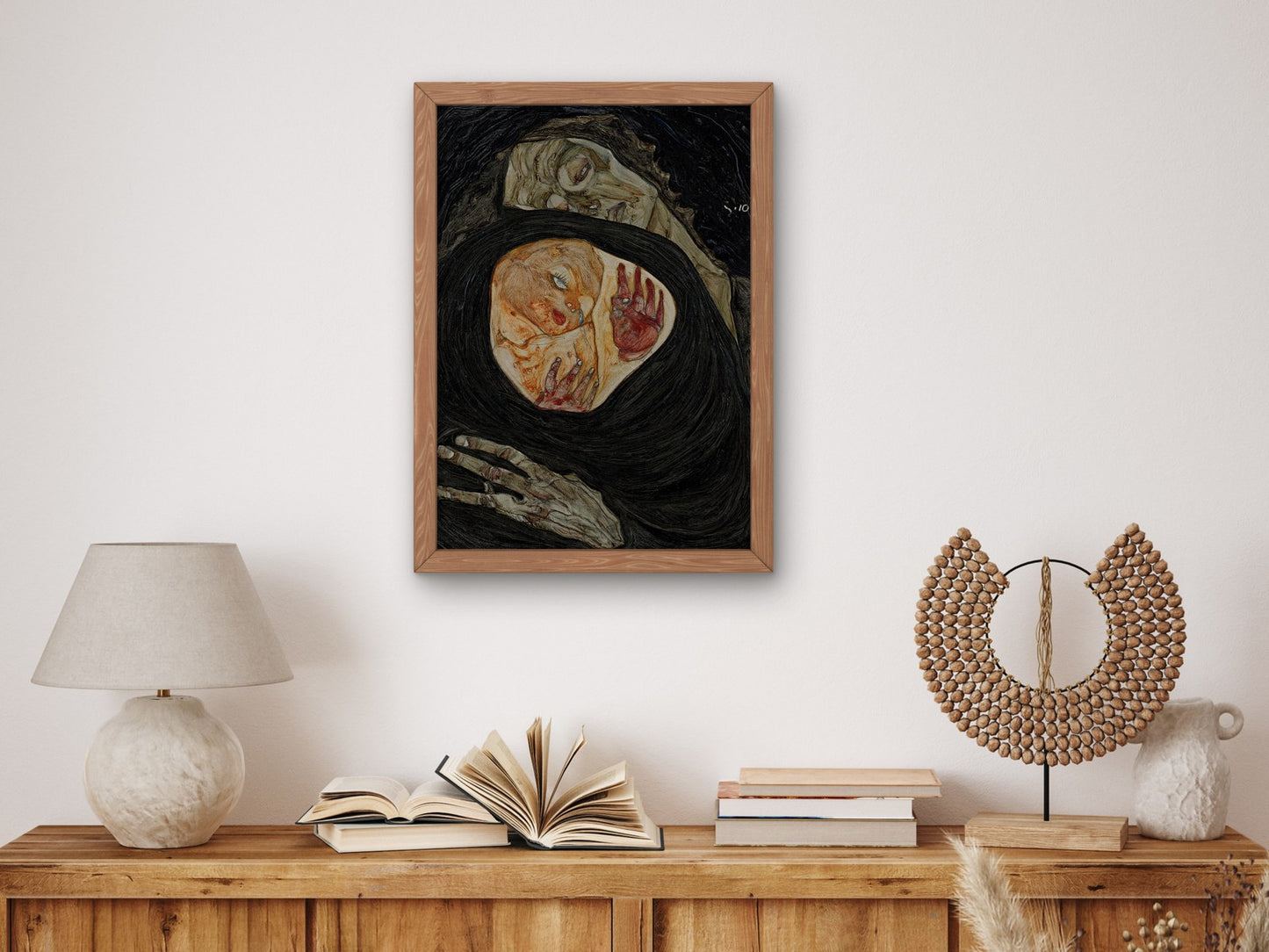 Dead Mother I by Egon Schiele 1910, Wall Art Print, Fine Art Reproduction, Museum Quality Decor, Poster