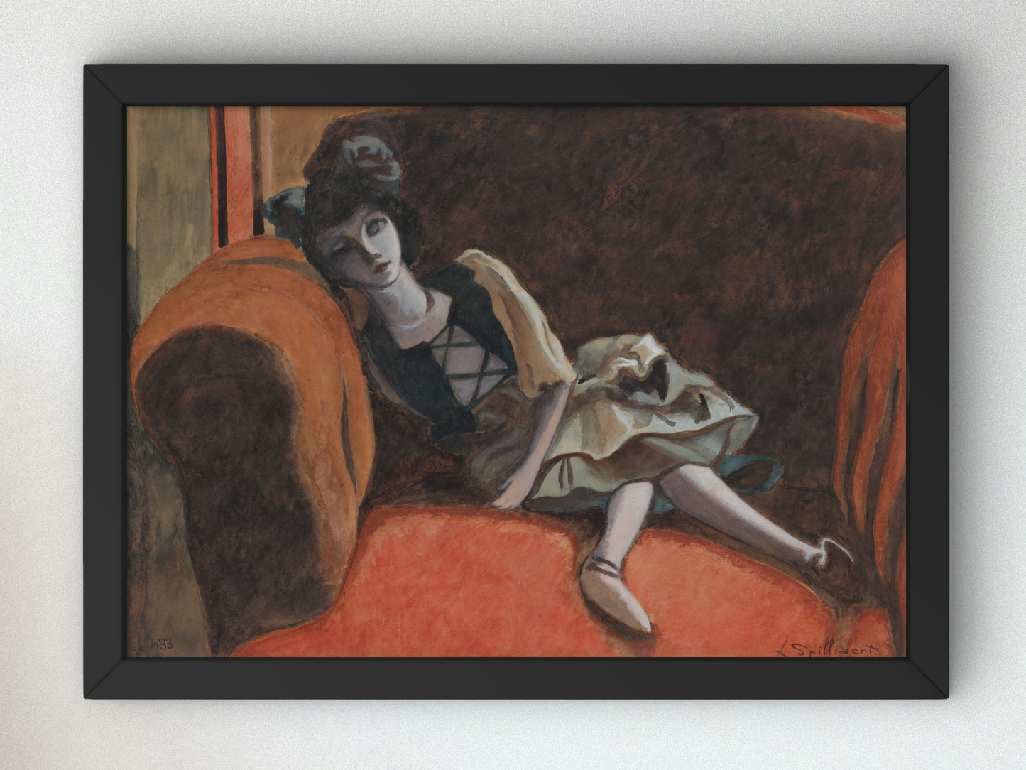 Pop by Léon Spilliaert 1933, Wall Art Print, Fine Art Reproduction, Museum Quality Decor, Poster
