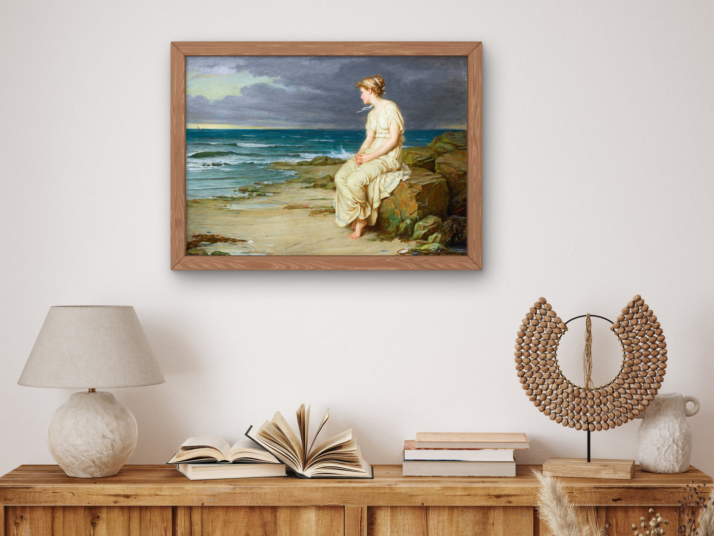 Miranda by John William Waterhouse 1901, Wall Art Print, Fine Art Reproduction, Museum Quality Decor, Poster