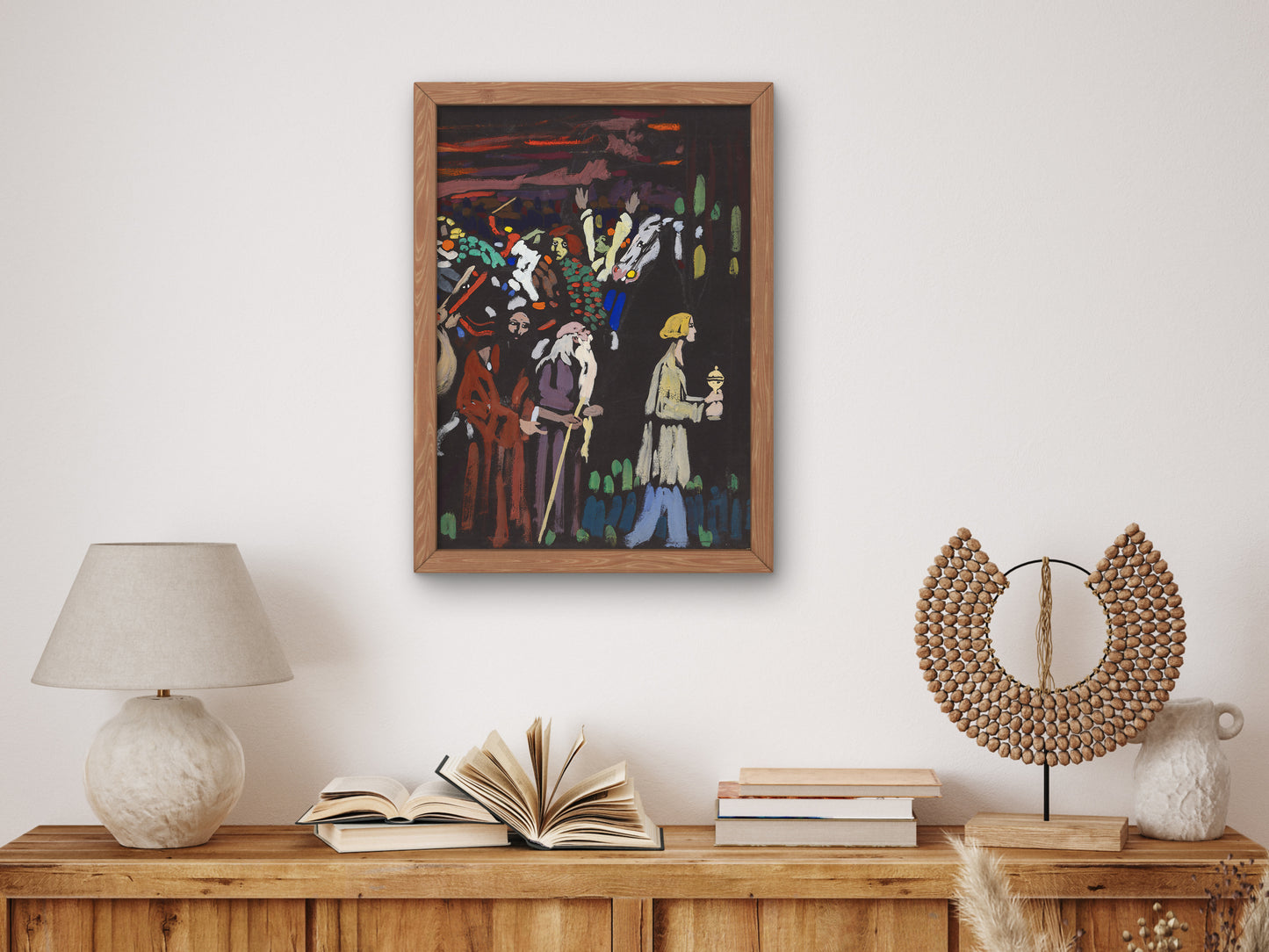 Study on Panic by Wassily Kandinsky 1907, Wall Art Print, Fine Art Reproduction, Museum Quality Decor, Poster