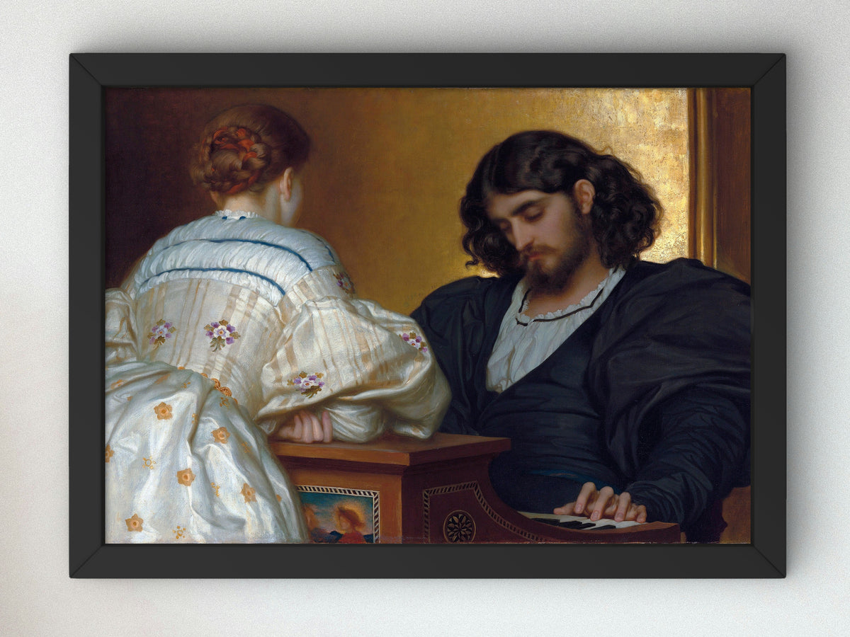 Golden Hours by Frederic Leighton 1864, Wall Art Print, Fine Art Reproduction, Museum Quality Decor, Poster