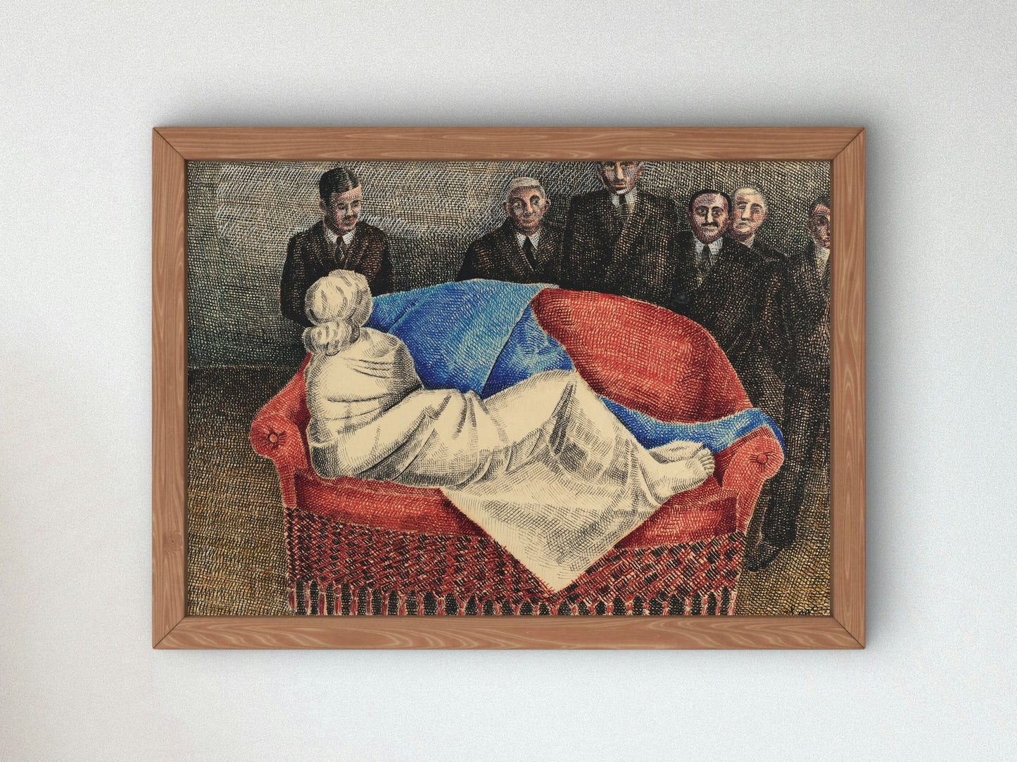 The Examination by Agustín Lazo Adalid 1930, Wall Art Print, Fine Art Reproduction, Museum Quality Decor, Poster