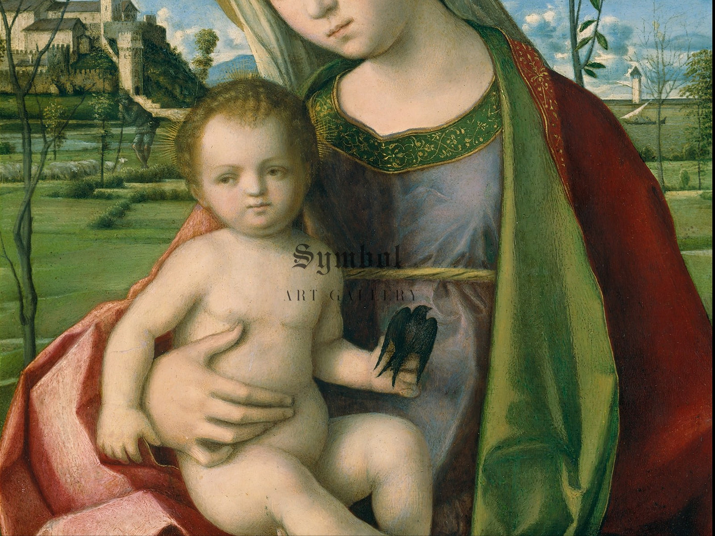 Madonna and Child by Giovanni Bellini 1510, Wall Art Print, Fine Art Reproduction, Museum Quality Decor, Poster