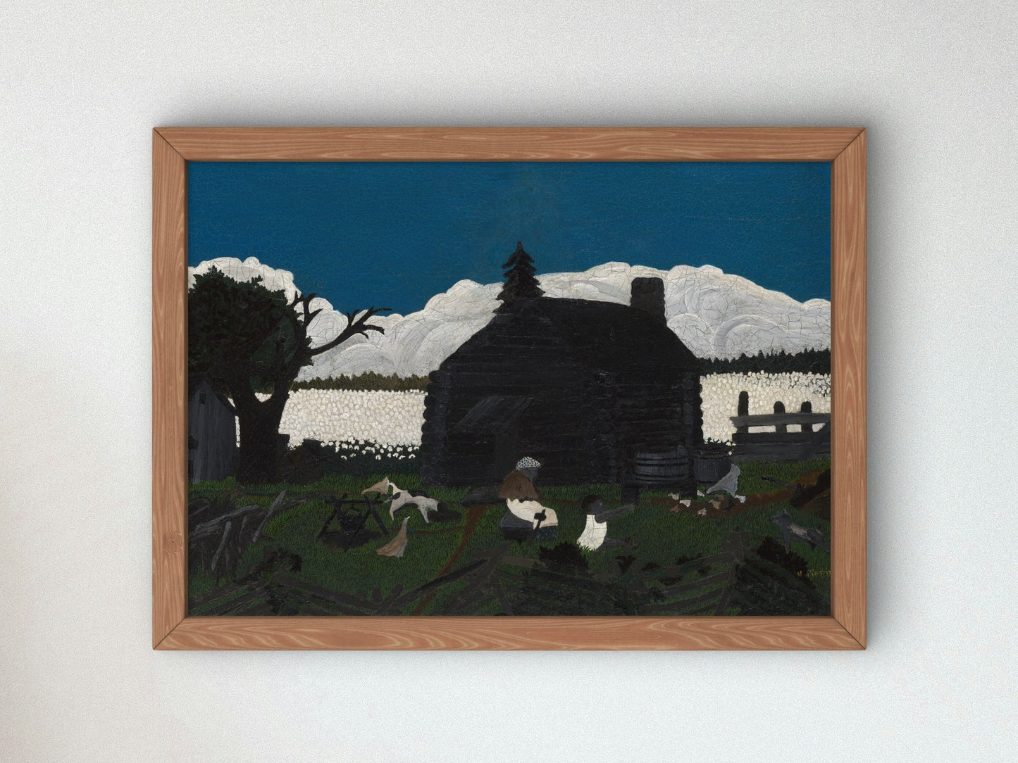 Cabin in the Cotton by Horace Pippin 1931, Wall Art Print, Fine Art Reproduction, Museum Quality Decor, Poster