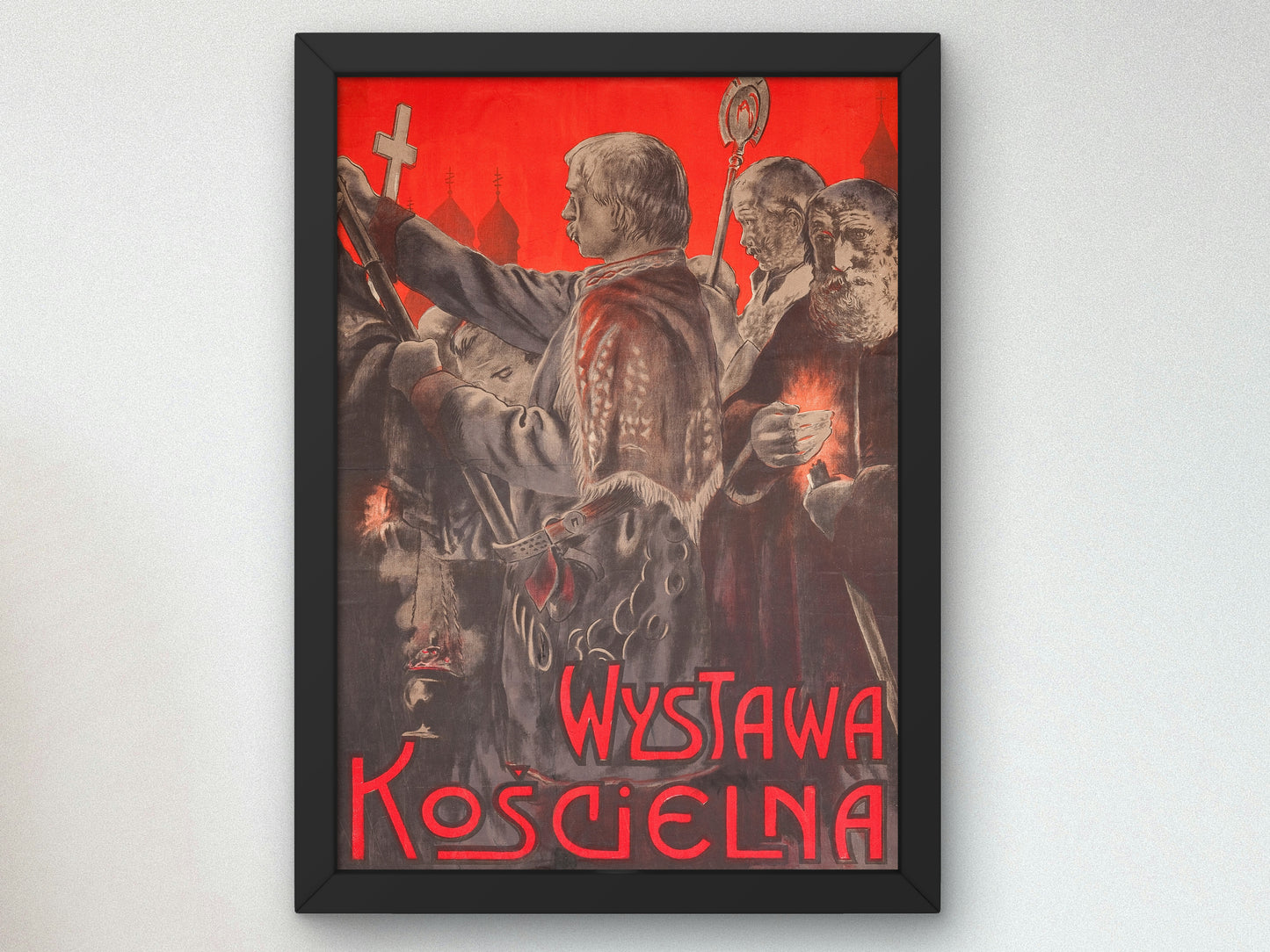 Church Exhibition by Feliks Wygrzywalski 1909, Wall Art Print, Fine Art Reproduction, Museum Quality Decor, Poster