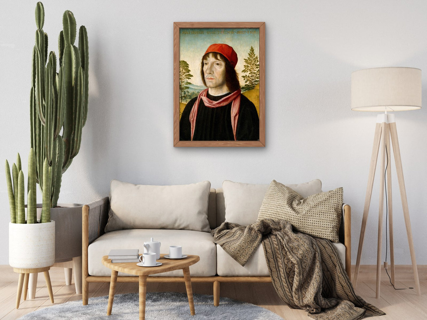 Portrait of a Man by Fra Bartolomeo 1497, Wall Art Print, Fine Art Reproduction, Museum Quality Decor, Poster