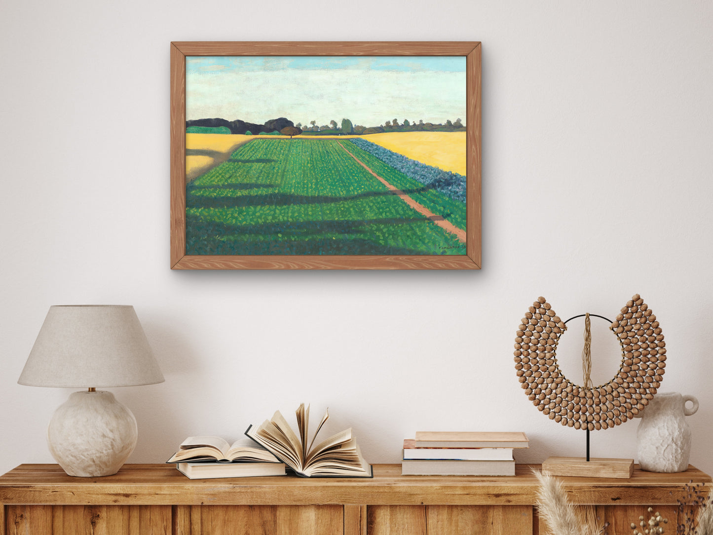 The Fields Plateau of Red Cross by Félix Vallotton 1914, Wall Art Print, Fine Art Reproduction, Museum Quality Decor, Poster