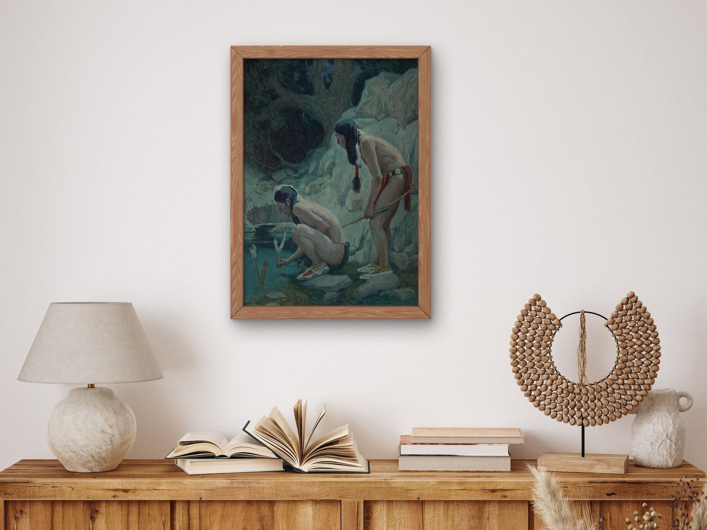 Sacred Waters by Eanger Irving Couse 1902, Wall Art Print, Fine Art Reproduction, Museum Quality Decor, Poster