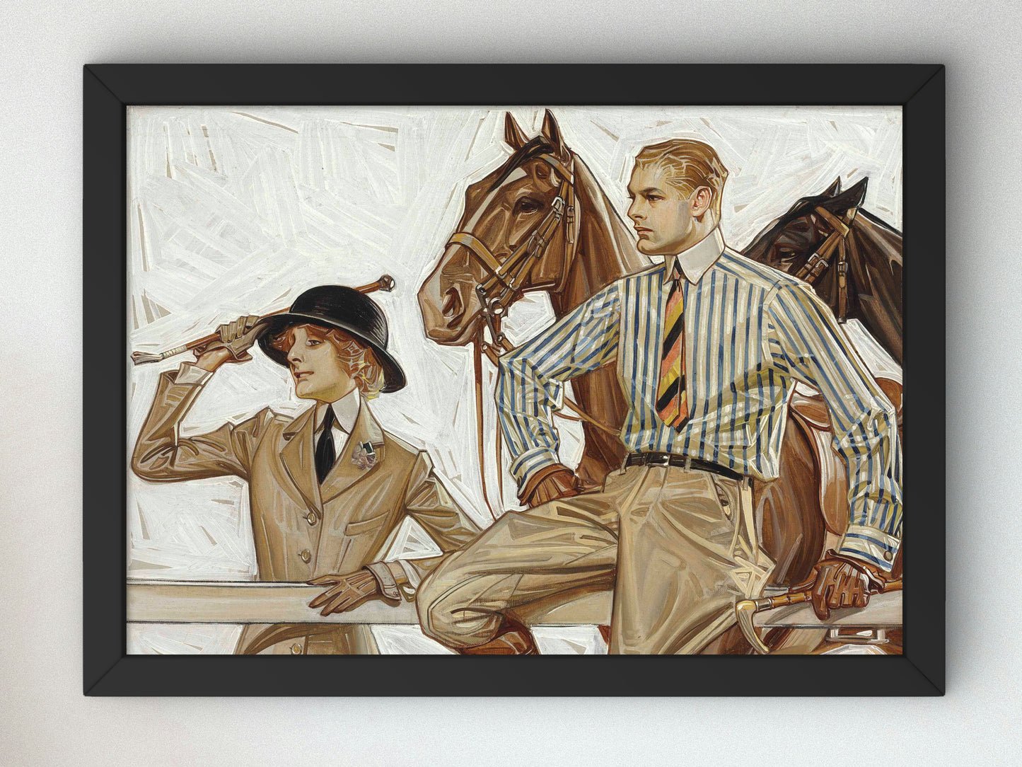 Arrow Collar Advertisement by Joseph Christian Leyendecker 1914, Wall Art Print, Fine Art Reproduction, Museum Quality Decor, Poster