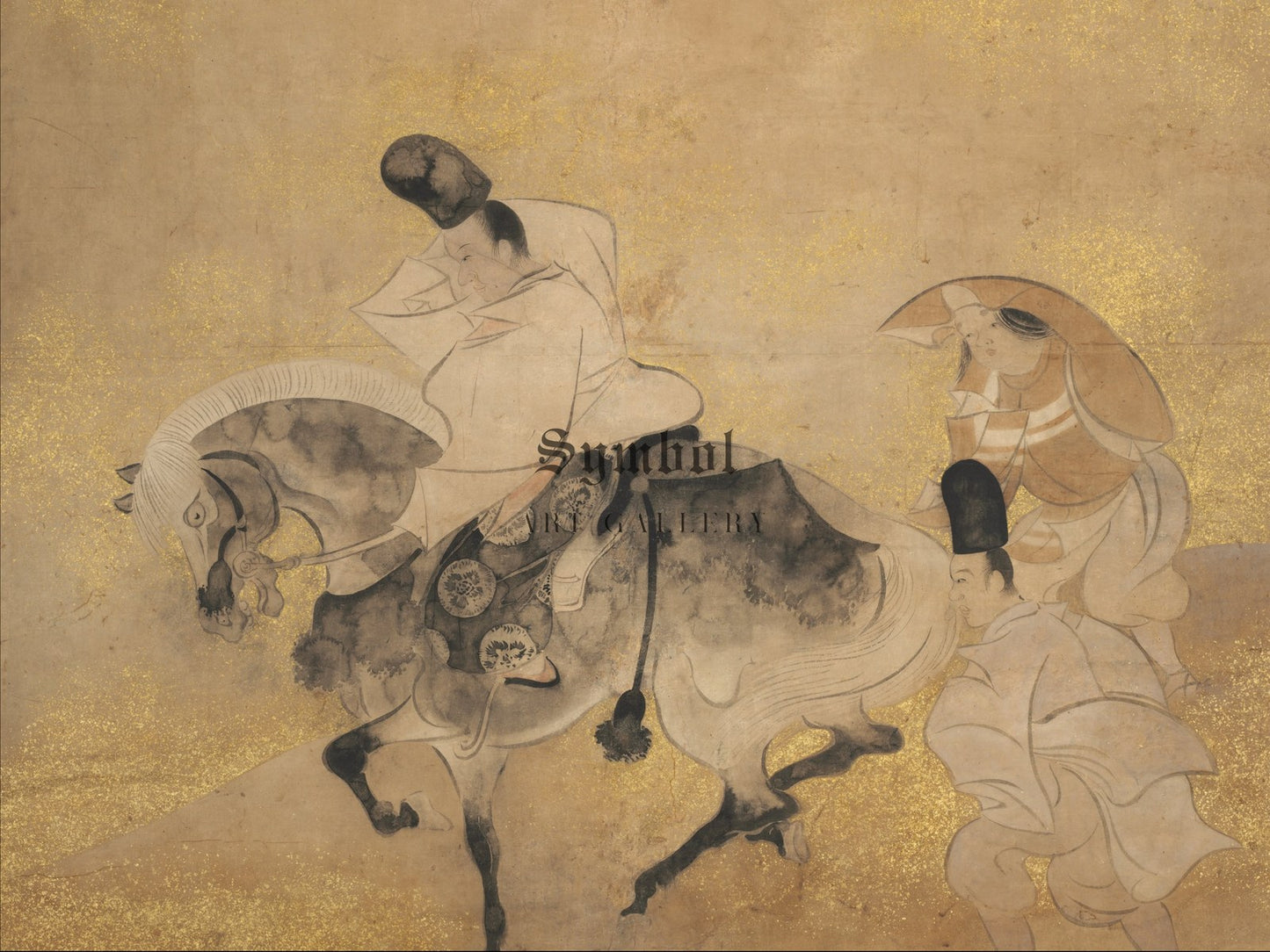 Crossing at Sano by Tawaraya Sōtatsu 1600, Wall Art Print, Fine Art Reproduction, Museum Quality Decor, Poster