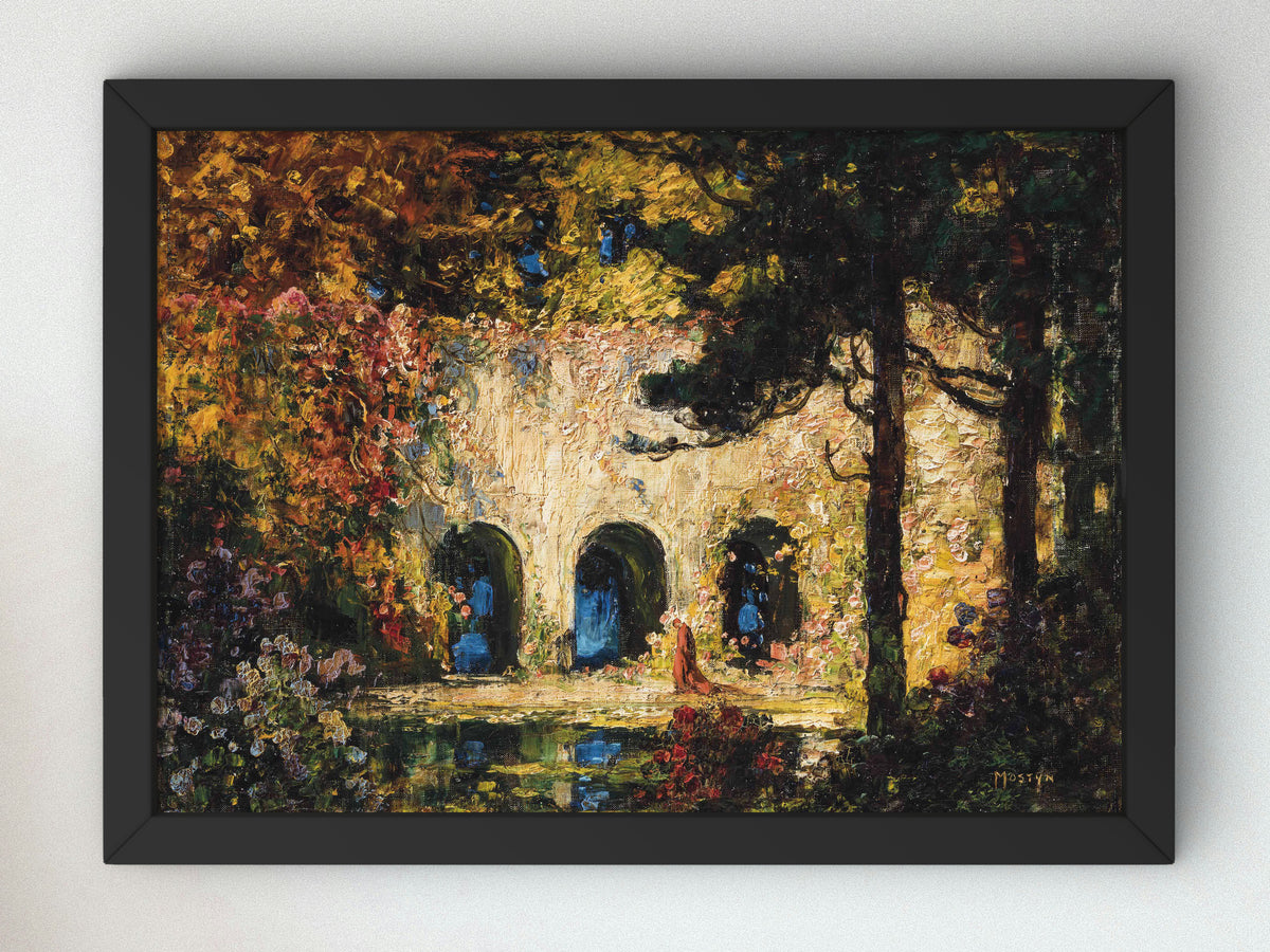 Solitary Thoughts by Thomas Edwin Mostyn, Wall Art Print, Fine Art Reproduction, Museum Quality Decor, Poster