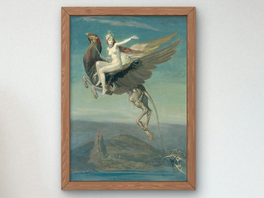 Heptu Bidding Farewell to the City of Obb by John Duncan 1909, Wall Art Print, Fine Art Reproduction, Museum Quality Decor, Poster