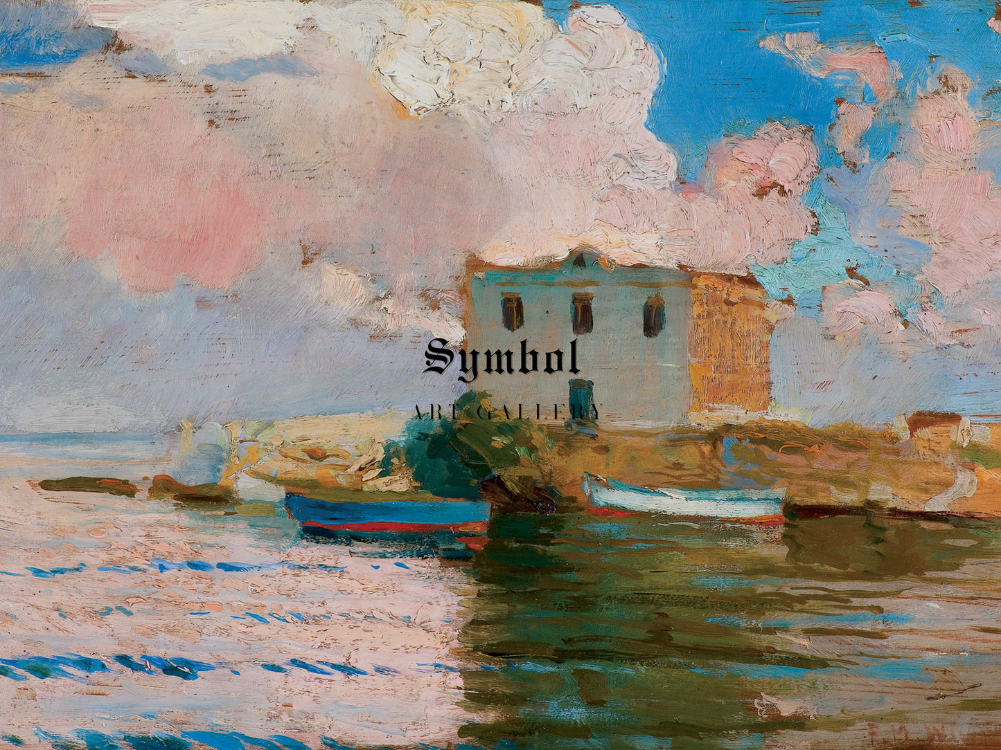 Taormina Clouds by Feliks Michał Wygrzywalski, Wall Art Print, Fine Art Reproduction, Museum Quality Decor, Poster