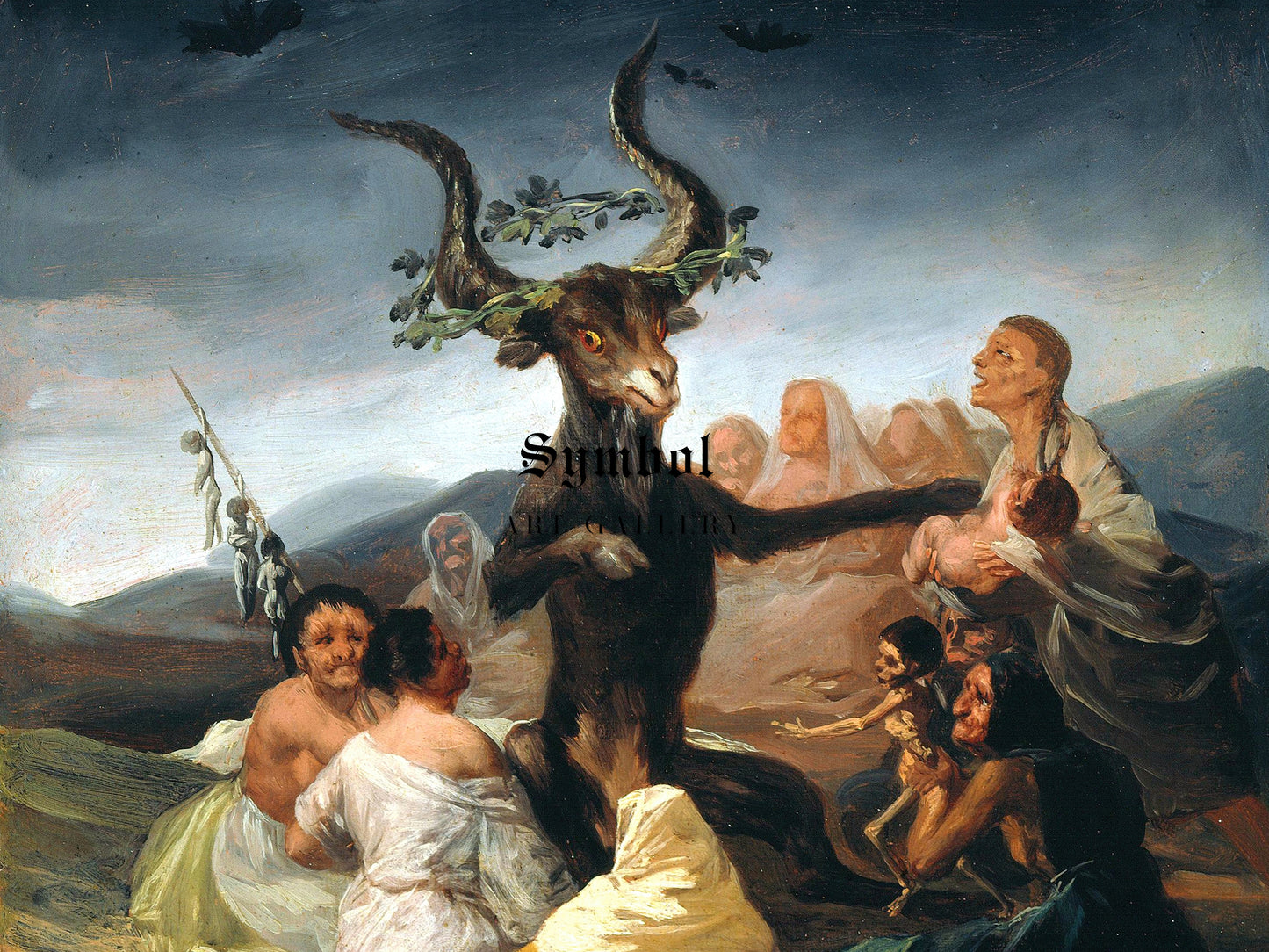 Witches' Sabbath by Francisco de Goya 1797, Wall Art Print, Fine Art Reproduction, Museum Quality Decor, Poster