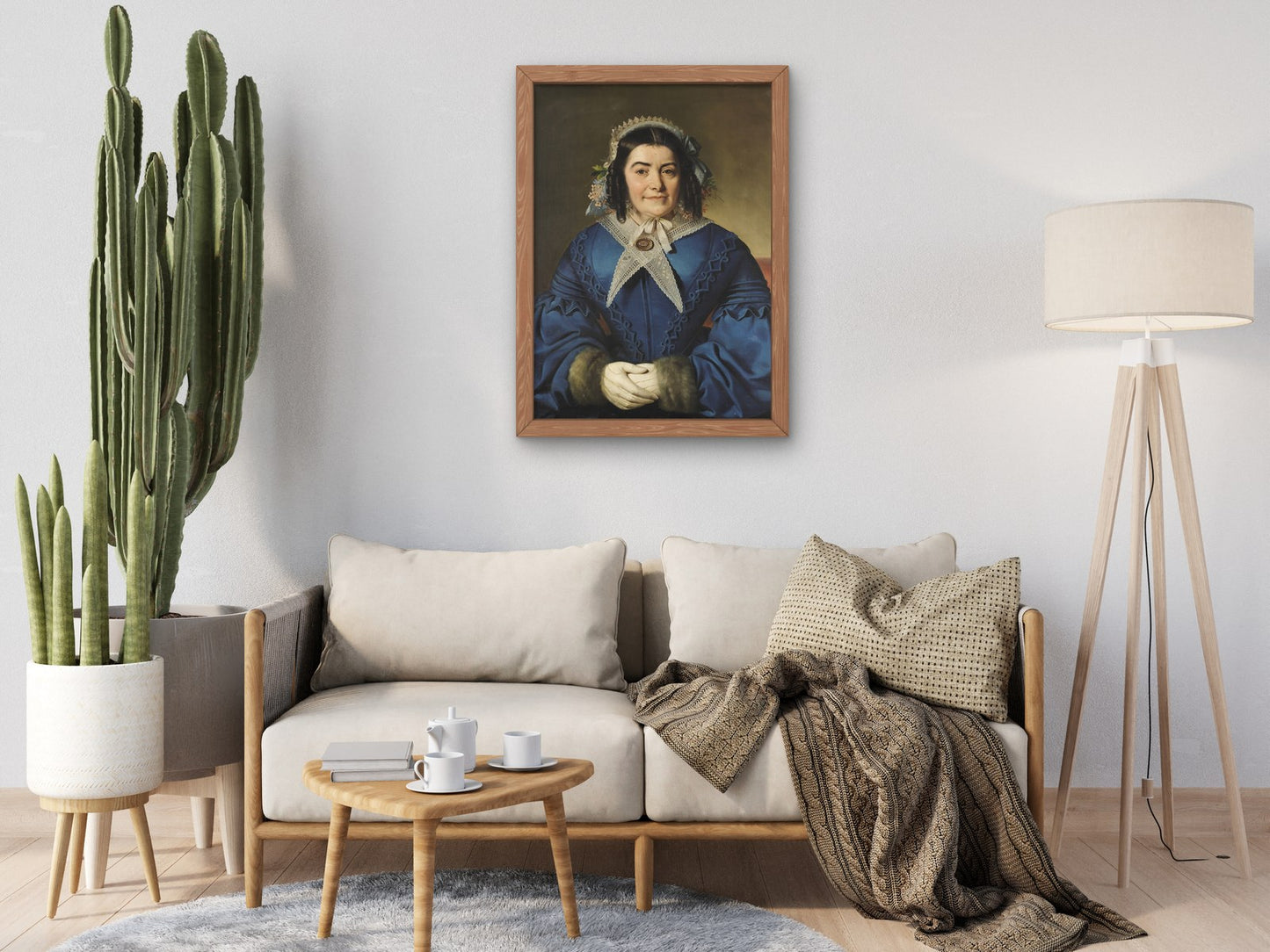 Portrait of a Lady by Eliseo Sala 1850, Wall Art Print, Fine Art Reproduction, Museum Quality Decor, Poster