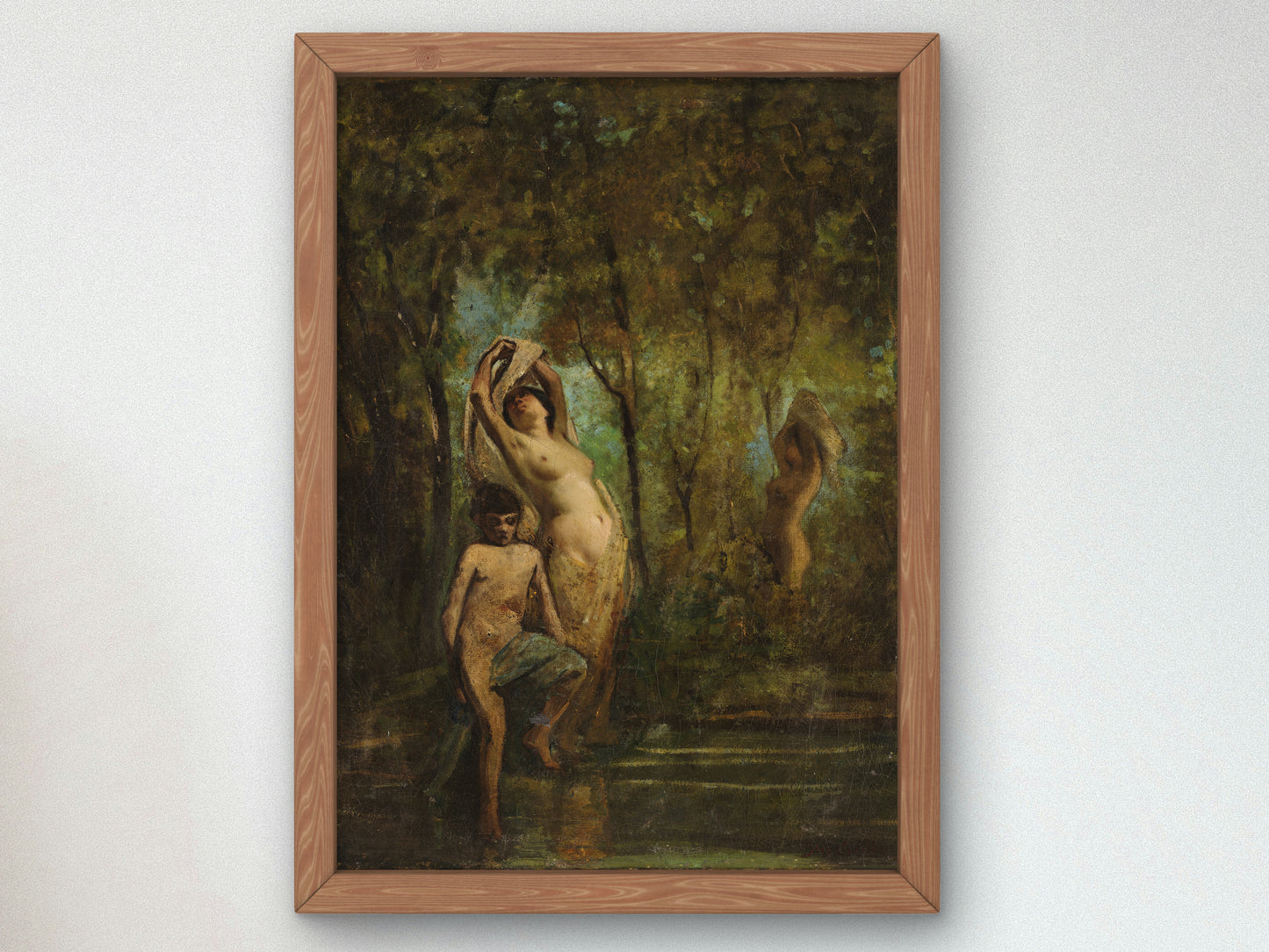 Nymphs in the Wood by Adolphe Monticelli, Wall Art Print, Fine Art Reproduction, Museum Quality Decor, Poster