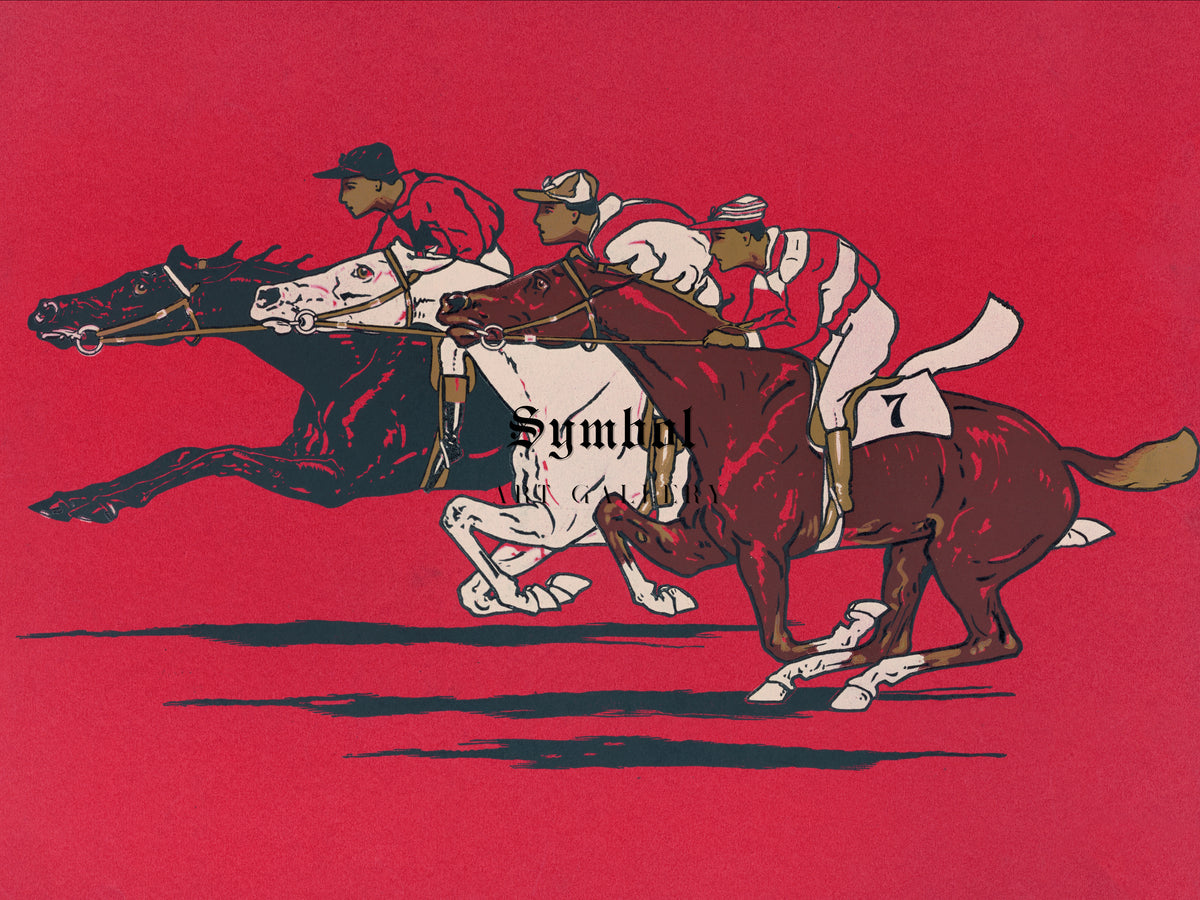 The Runners by Fred Tolman 1900, Wall Art Print, Fine Art Reproduction, Museum Quality Decor, Poster