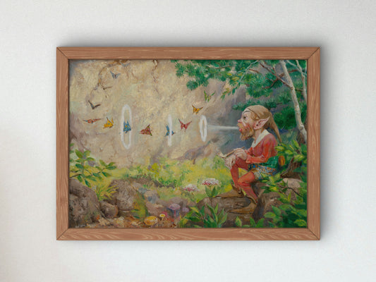 Fairyland by Peter Newell, Wall Art Print, Fine Art Reproduction, Museum Quality Decor, Poster