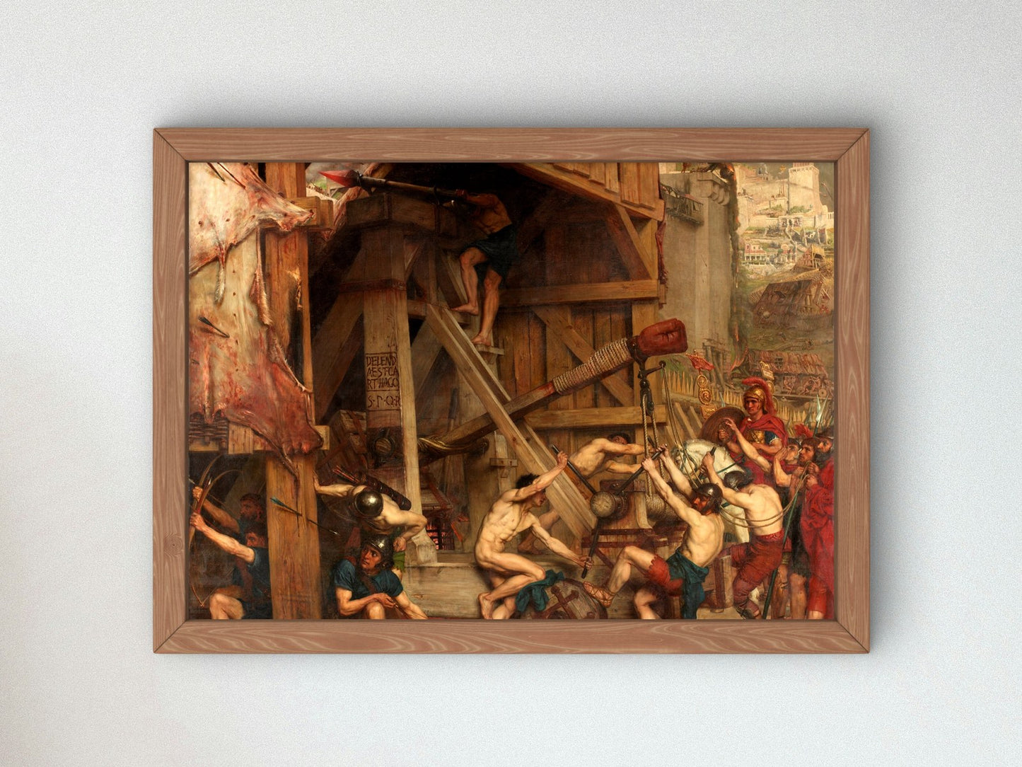 The Catapult by Edward John Poynter 1868, Wall Art Print, Fine Art Reproduction, Museum Quality Decor, Poster