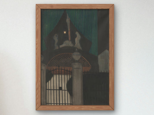 Calvary and Purgatory in Oostende by Léon Spilliaert 1908, Wall Art Print, Fine Art Reproduction, Museum Quality Decor, Poster